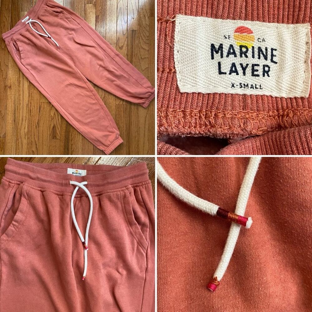Marine Layer Orange Jogger XS EUC
